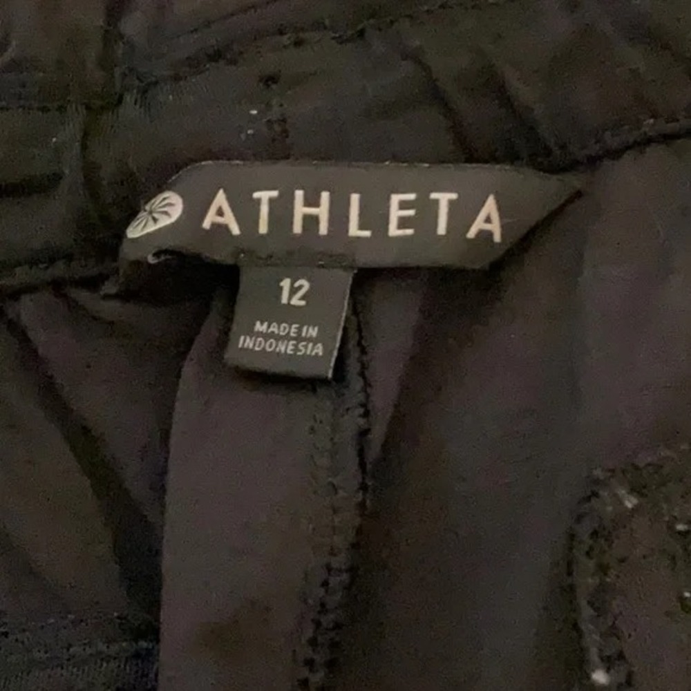 Athleta Trekkie Paper Bag Waist Pants Ladies Size 12 - Picture 5 of 5